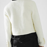 Cardigan With Multi Button - Cream, Women's Tops Collection