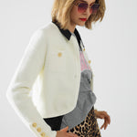 Cardigan With Multi Button - Cream, Women's Tops Collection