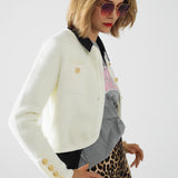 Cardigan With Multi Button - Cream, Women's Tops Collection