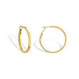 Hoop Earrings With Diamond Detail