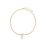 Stone Square Necklace
