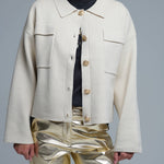 Oversized Cardigan With Pockets - Beige, Women's Tops Collection