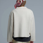 Oversized Cardigan With Pockets - Beige, Women's Tops Collection