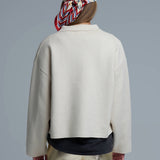 Oversized Cardigan With Pockets - Beige, Women's Tops Collection