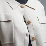 Oversized Cardigan With Pockets - Beige, Women's Tops Collection