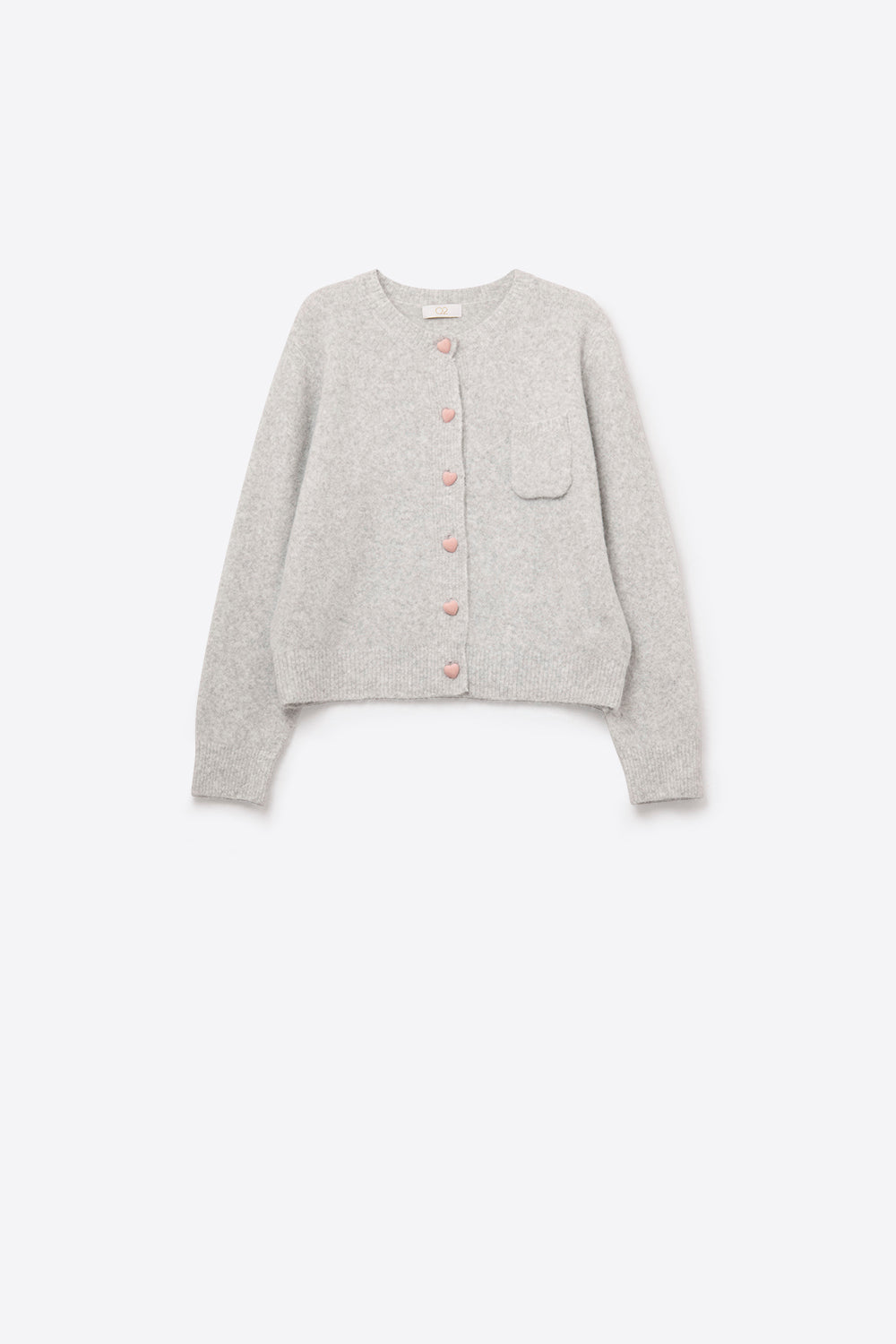 Knit Cardigan With Buttons - Grey, Women's Tops Collection