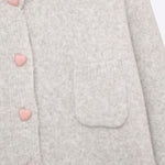Knit Cardigan With Buttons - Grey, Women's Tops Collection