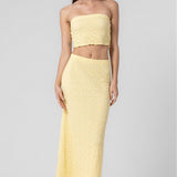 Tube Top And Skirt Set