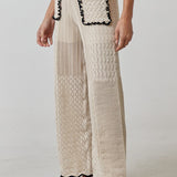 Knit Ruffle Edge Top and Ruffle Pant