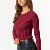 Ribbed Cardigan