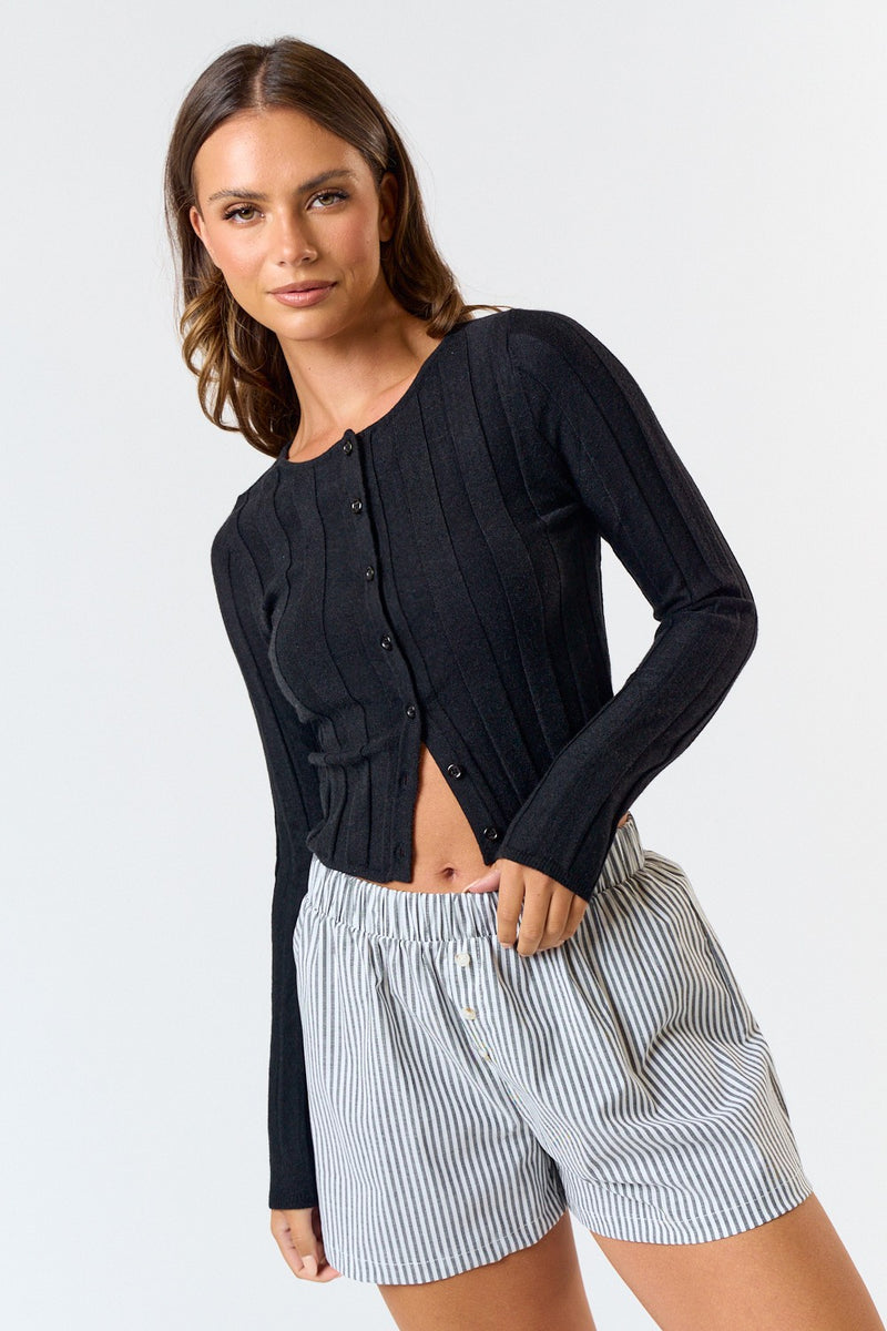 Ribbed Cardigan