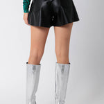 Leather Shorts - BLACK, womens shorts collection