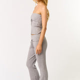 Sweater Tube Top With Bootcut Pant