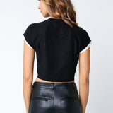 Double Layer Short Sleeve Top