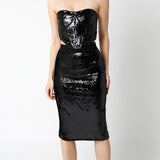 Bustier Sequin Top
