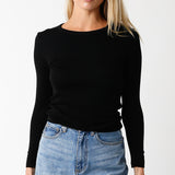 Ribbed Long Sleeve Top