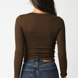 Ribbed Long Sleeve Top