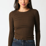 Ribbed Long Sleeve Top