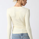Ribbed Long Sleeve Top