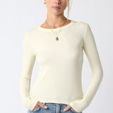 Ribbed Long Sleeve Top
