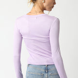 Ribbed Long Sleeve Top