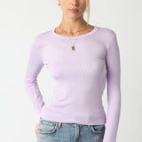 Ribbed Long Sleeve Top