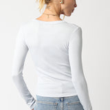 Ribbed Long Sleeve Top