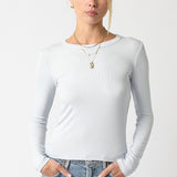 Ribbed Long Sleeve Top