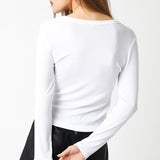 Ribbed Long Sleeve Top