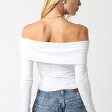Off Shoulder Long Sleeve Top