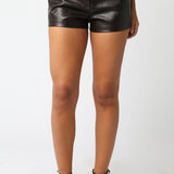 Mini Faux Leather Shorts