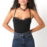 Lace Trim Bodysuit