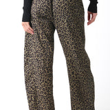 Leopard Barrel Pant