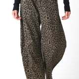 Leopard Barrel Pant