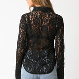 Lace Button Up