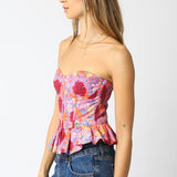 Corset Peplum Top