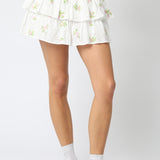 Floral Eyelet Skirt
