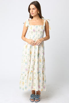 Sleeveless Floral Maxi Dress
