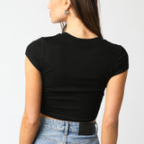Short Sleeve Cropped Top