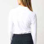 Button Down Bodysuit - white, womens bodysuit collection