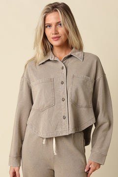 Button Up With Front Pockets