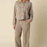 Button Up With Front Pockets