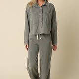 Button Up With Front Pockets