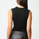 Unsymmetrical Sleeveless Top