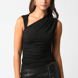 Unsymmetrical Sleeveless Top