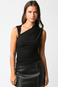 Unsymmetrical Sleeveless Top