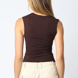 Unsymmetrical Sleeveless Top