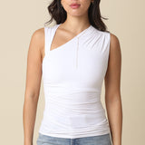 Unsymmetrical Sleeveless Top