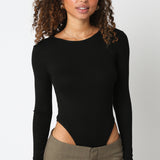 High Neck Bodysuit - black, womens bodysuit collection