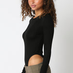 High Neck Bodysuit - black, womens bodysuit collection